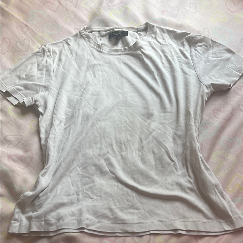 Banana Republic White Top Medium Size